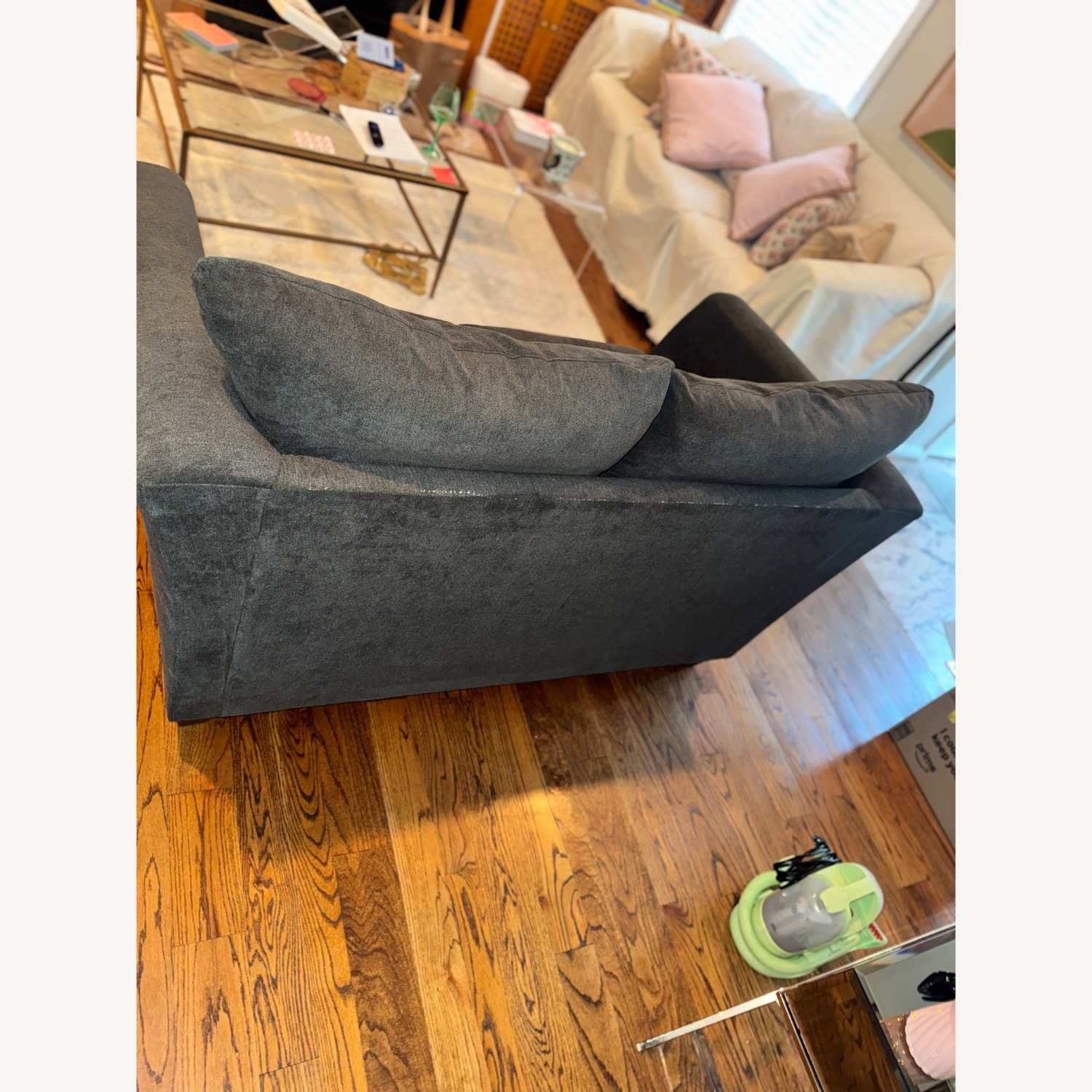 Bob's Discount Furniture Dark Gray 2 Seater Sofa - image-3