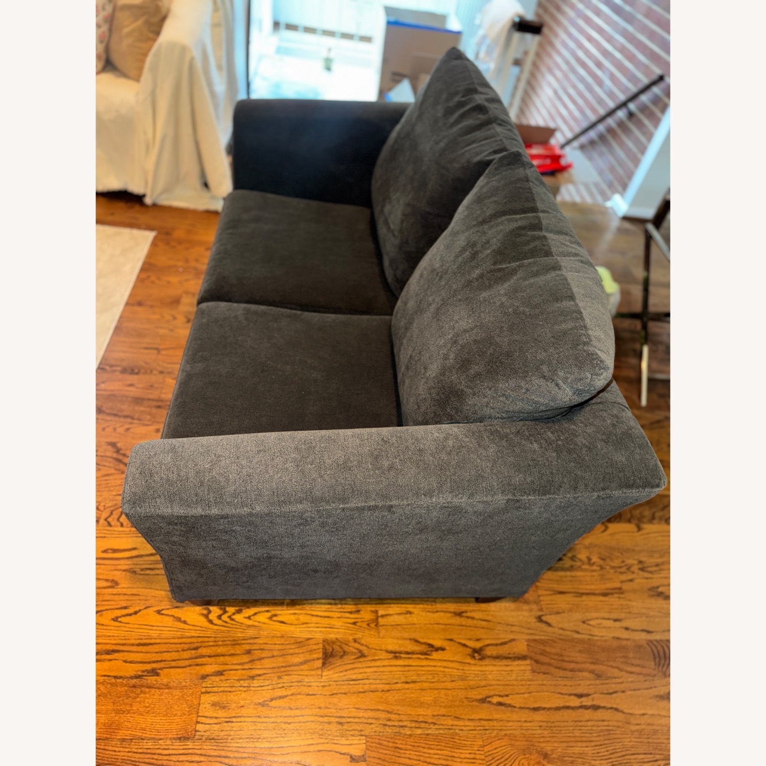 Bob's Discount Furniture Dark Gray 2 Seater Sofa - image-4
