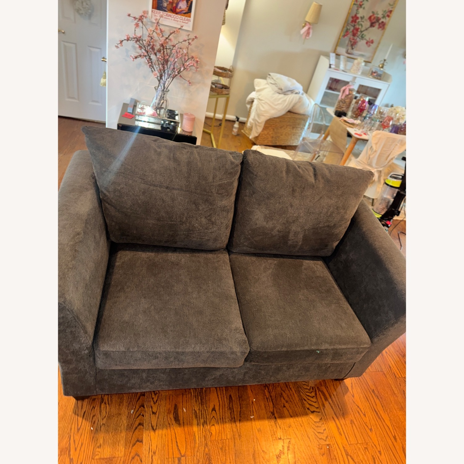 Bob's Discount Furniture Dark Gray 2 Seater Sofa - image-1