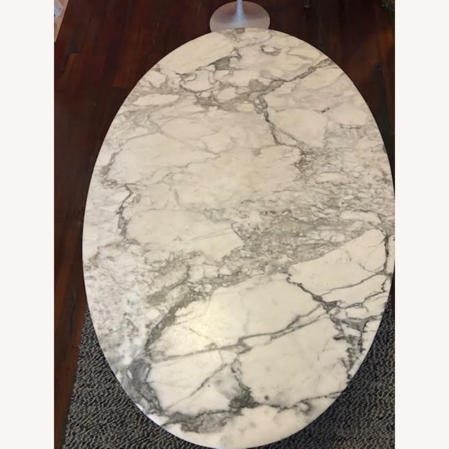 Knoll Saarinen White Marble Tulip Dining Table - image-1