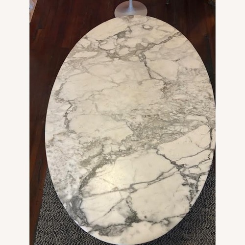 Used Knoll Saarinen White Marble Tulip Dining Table for sale on AptDeco