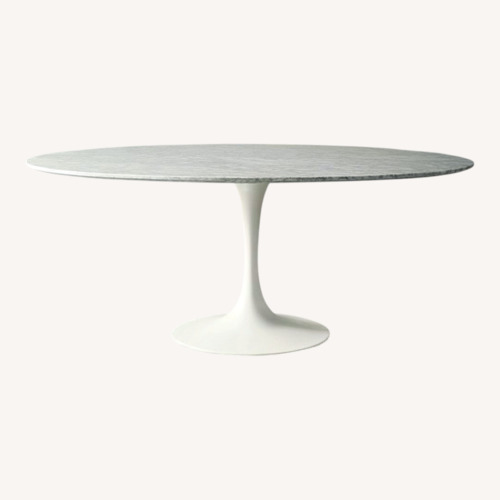 Used Knoll Saarinen White Marble Tulip Dining Table for sale on AptDeco
