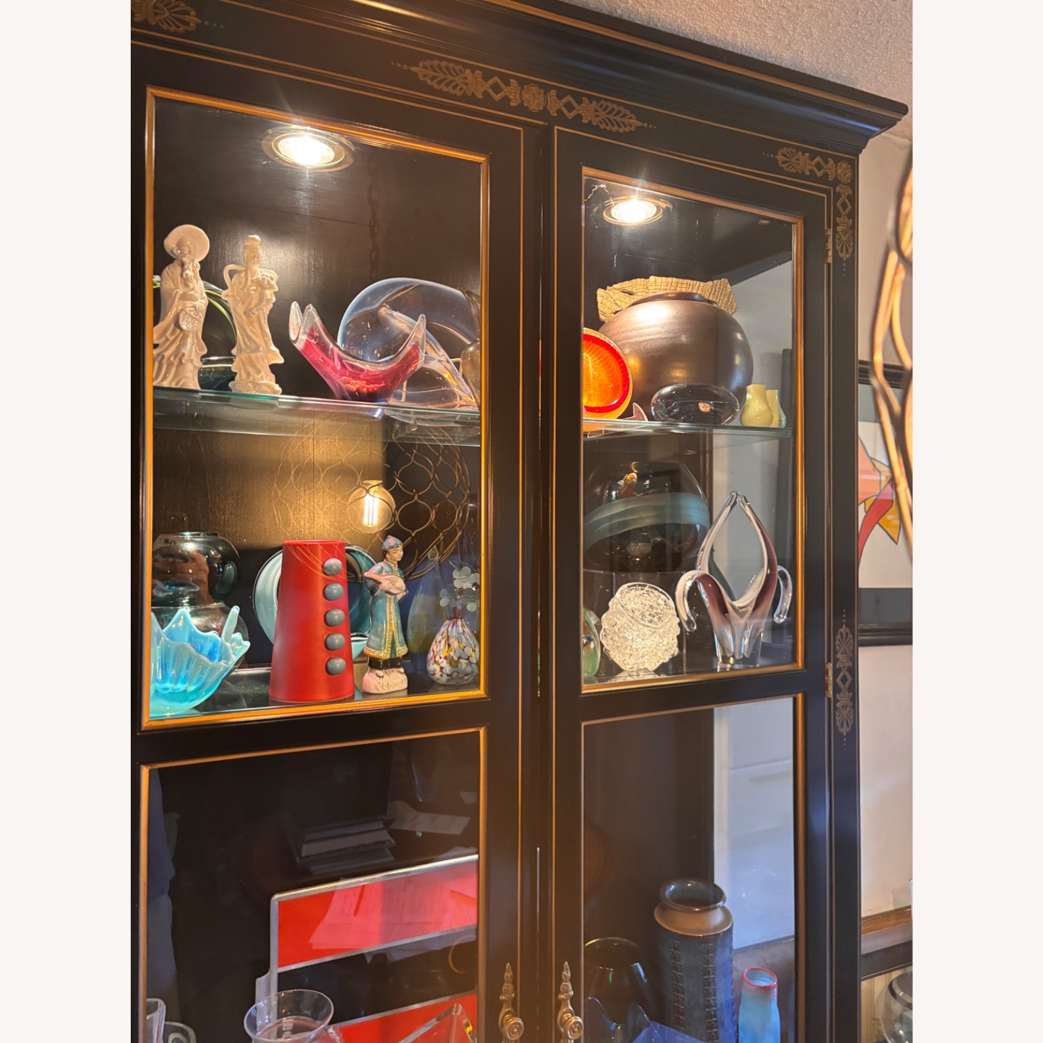 Kindel Furniture Black Wood Wall Unit - image-10