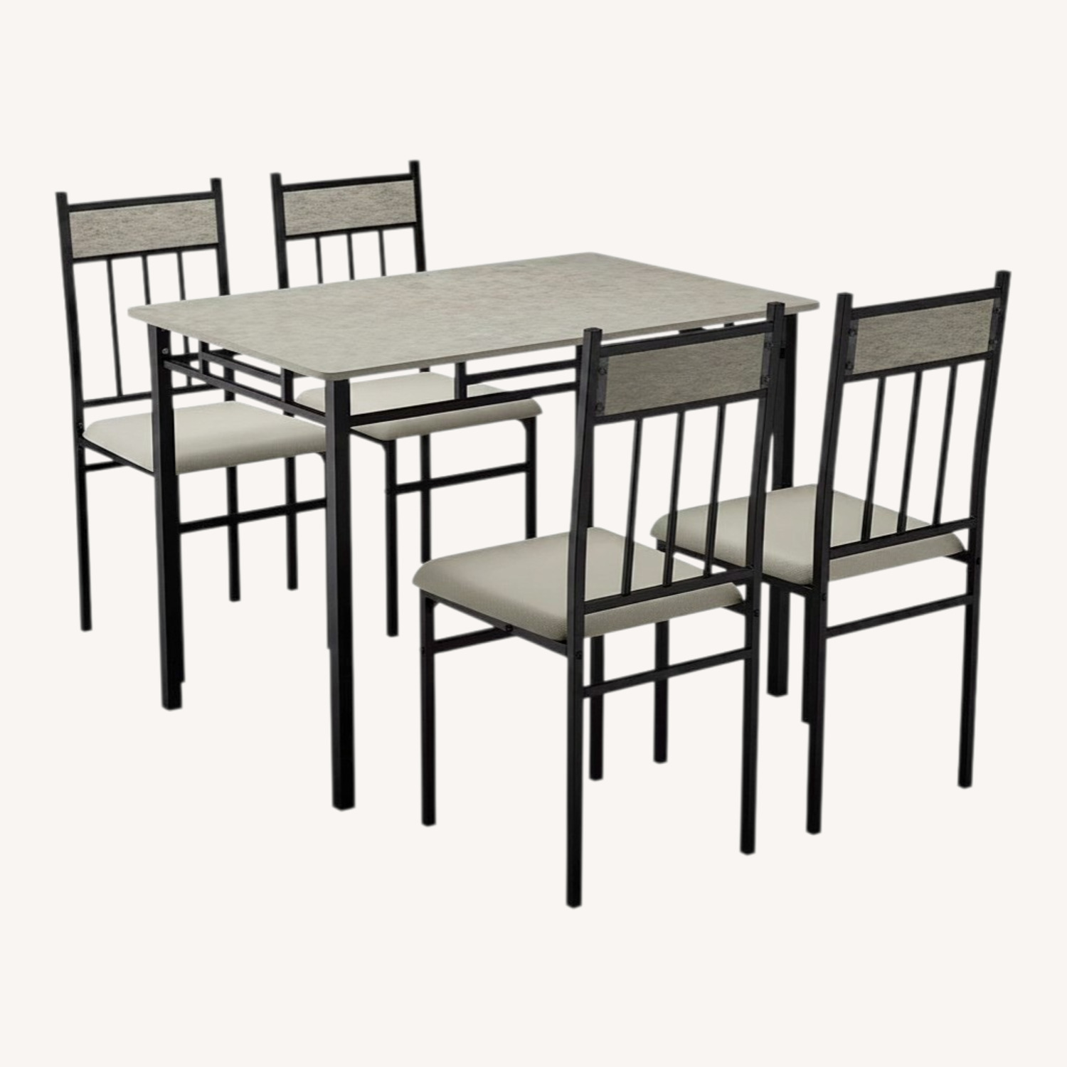 Dinning Table With 4 Padded Seat Chairs - image-0