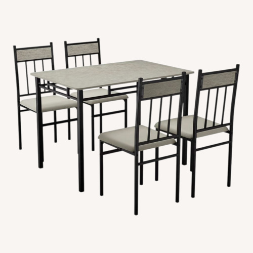 Used Dinning Table With 4 Padded Seat Chairs for sale on AptDeco