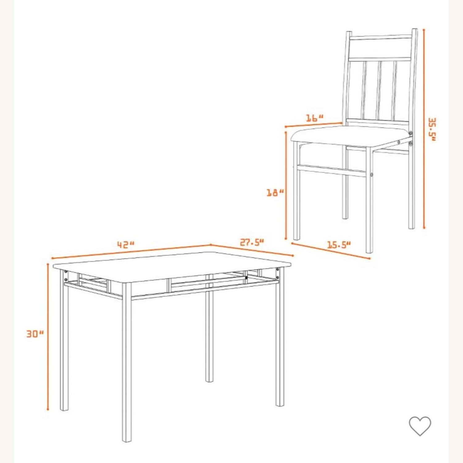 Dinning Table With 4 Padded Seat Chairs - image-3