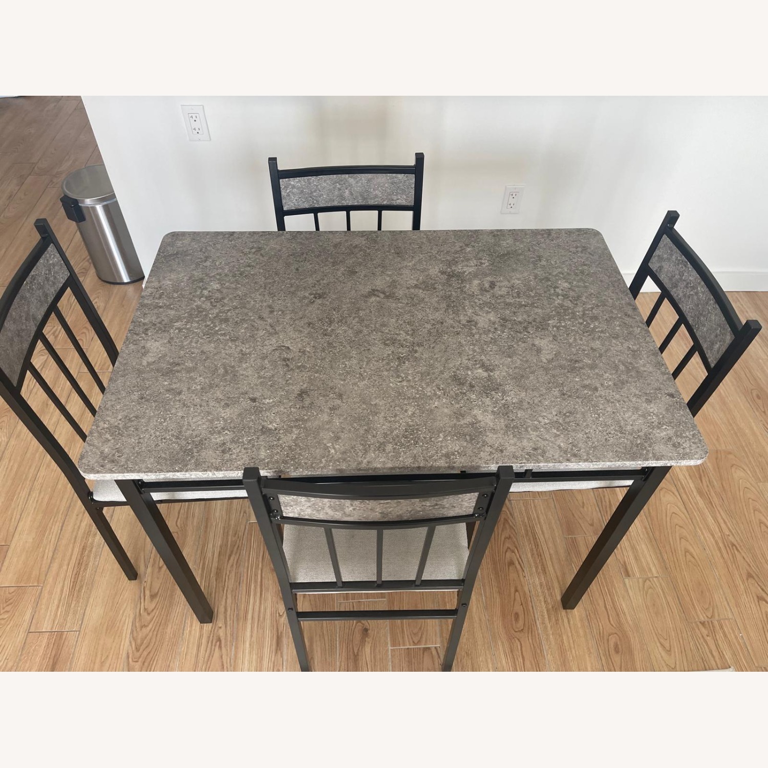 Dinning Table With 4 Padded Seat Chairs - image-1