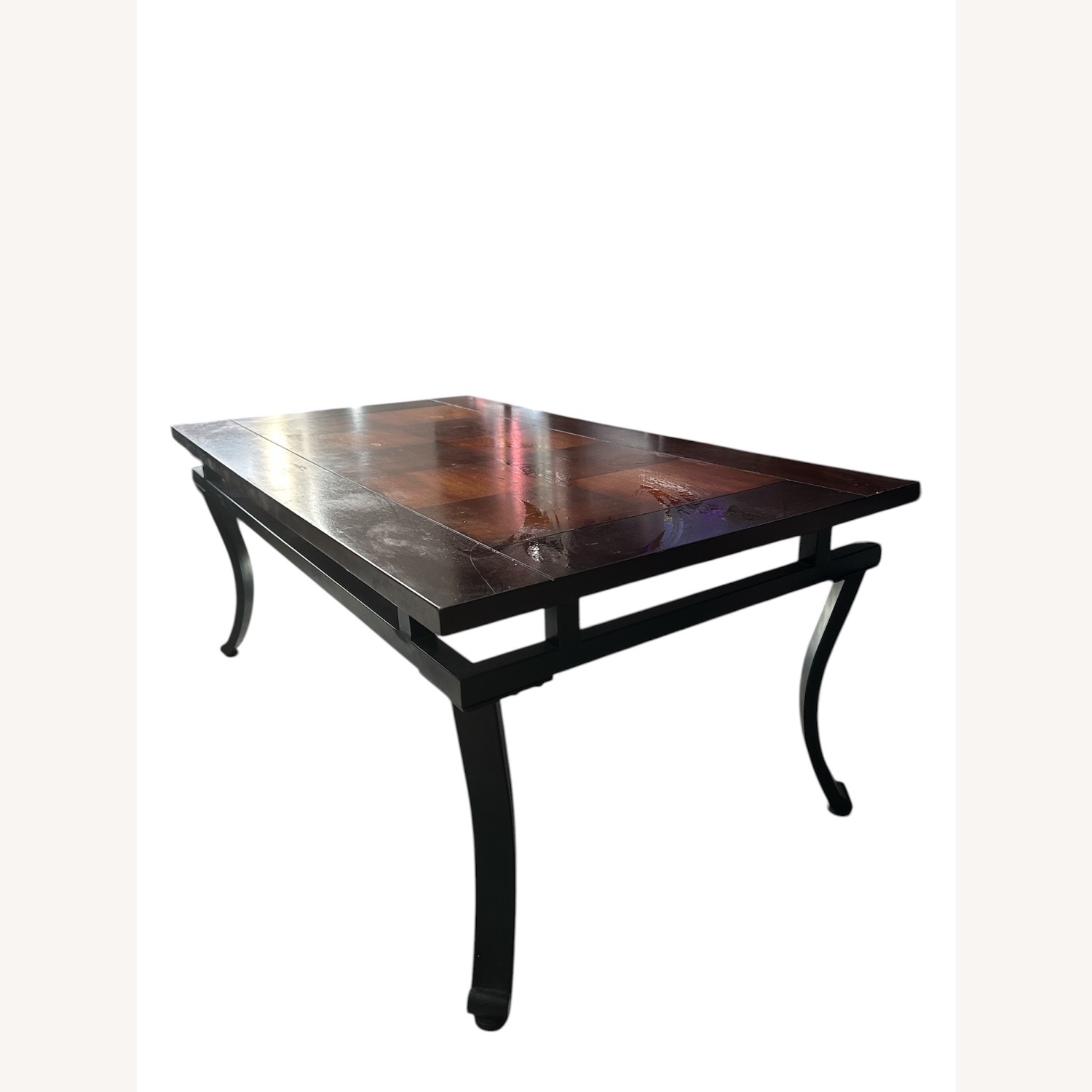 Dark Brown Wood Coffee Table - image-6