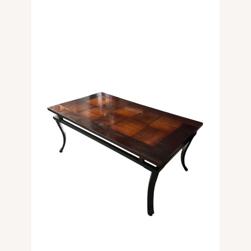 Used Dark Brown Wood Coffee Table for sale on AptDeco
