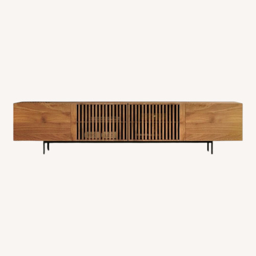 Used Mid-Century Modern TV Stand with Storage Cabinets for sale on AptDeco