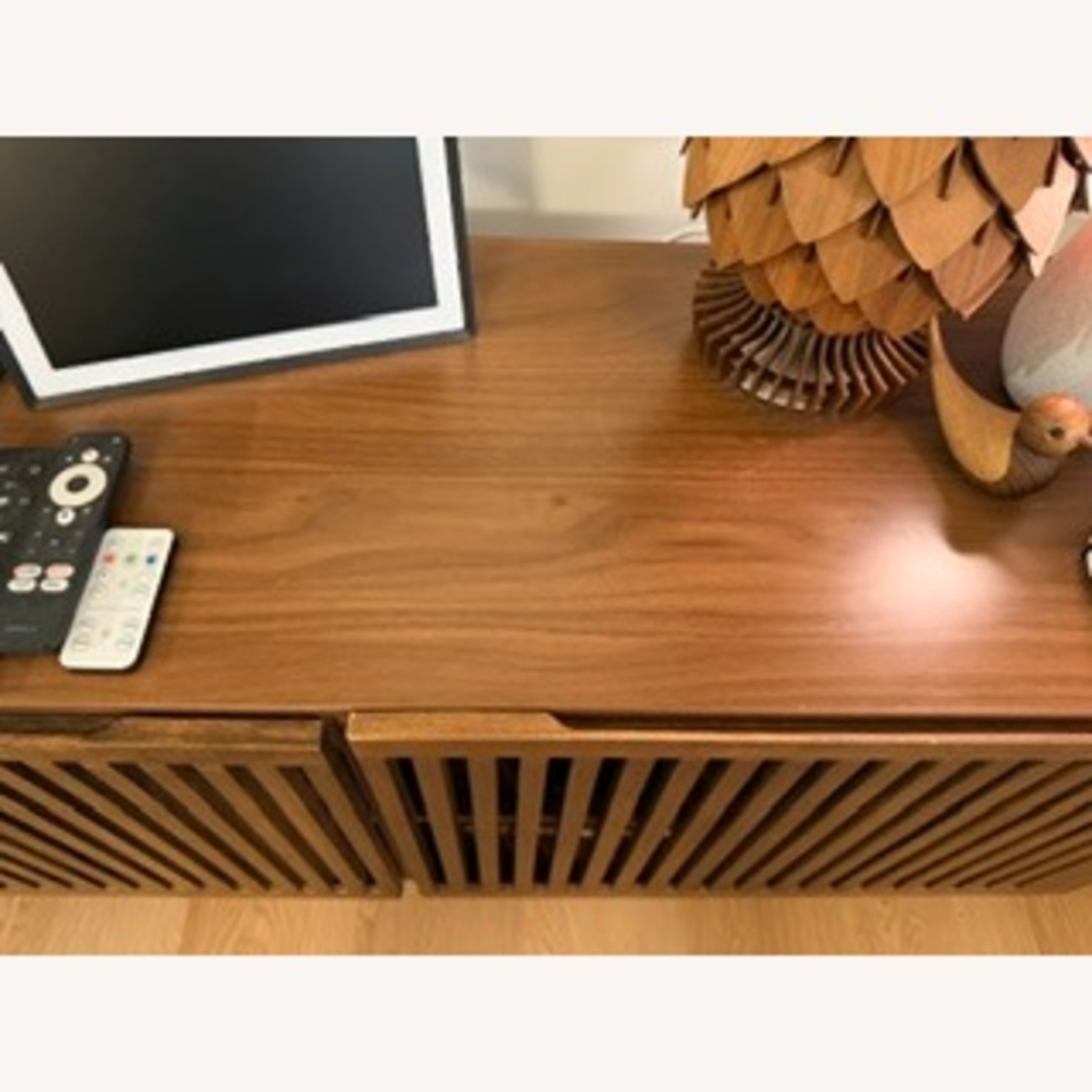 Mid-Century Modern TV Stand with Storage Cabinets - image-3