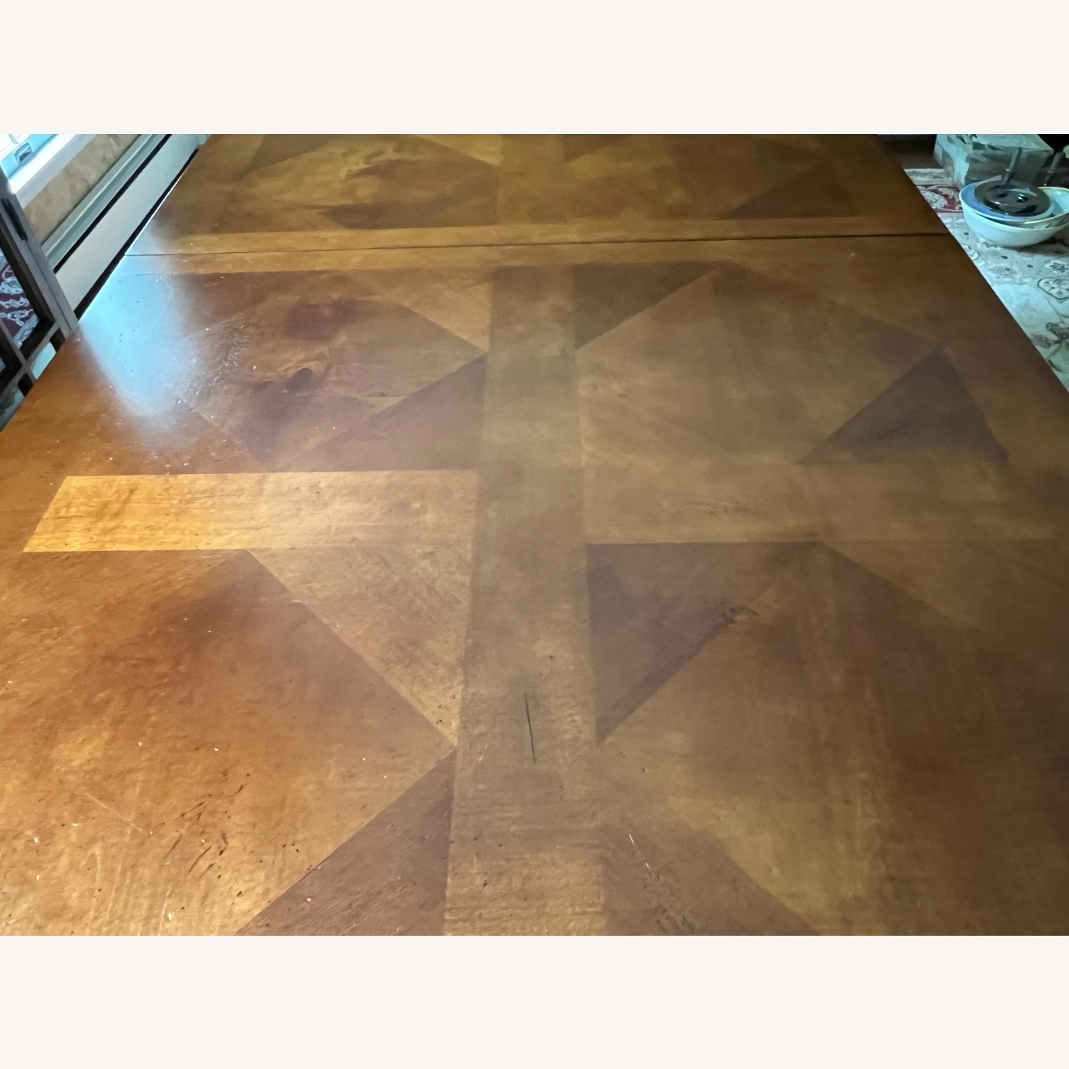 Dark Brown Wood Dining Table - image-3