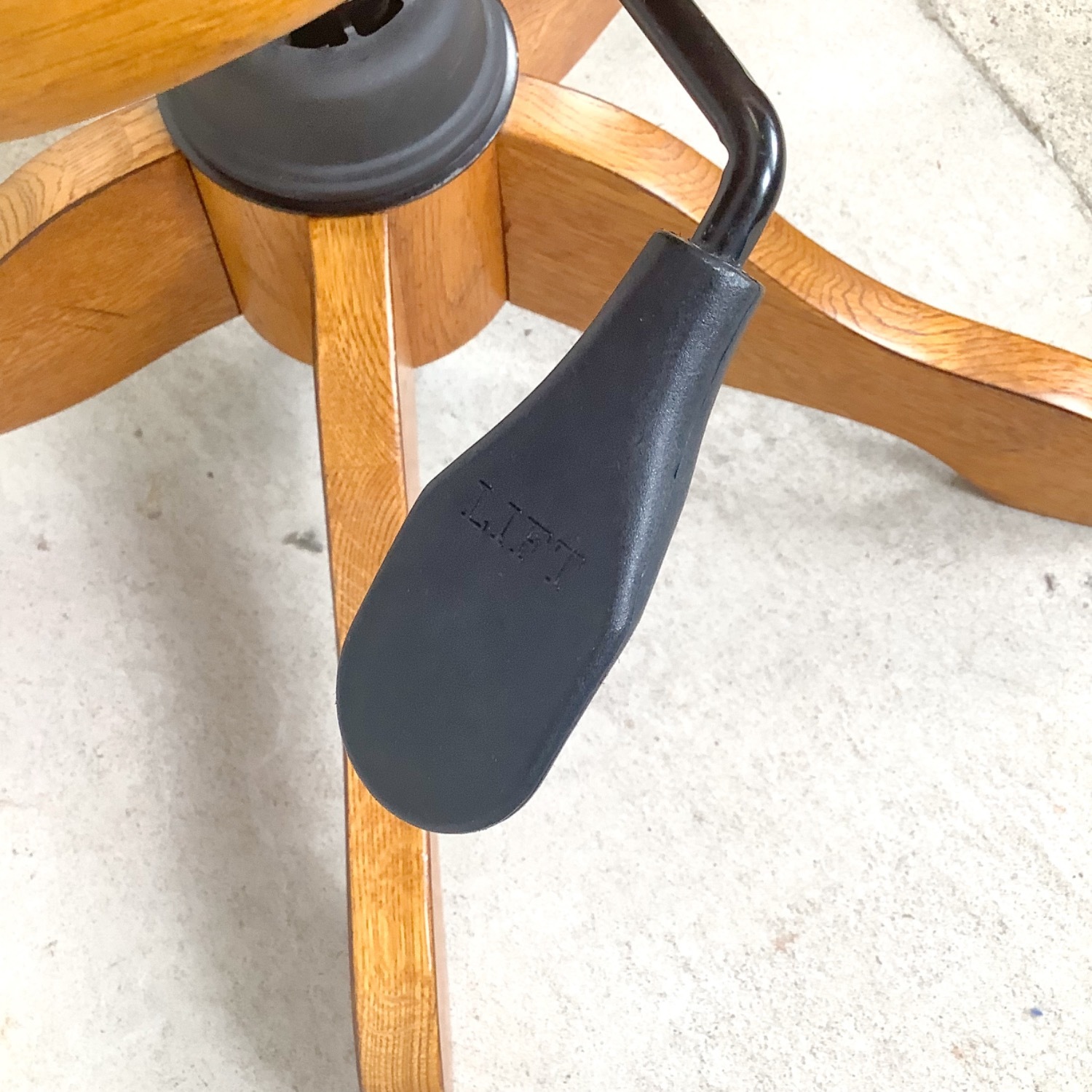 Vintage Scandinavian Modern Teak Swivel Desk Chair - image-13
