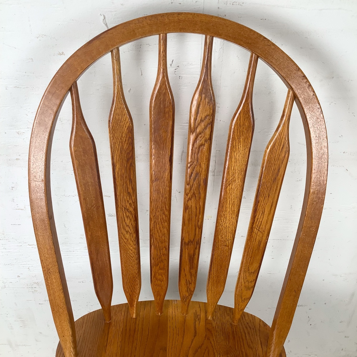 Vintage Scandinavian Modern Teak Swivel Desk Chair - image-5