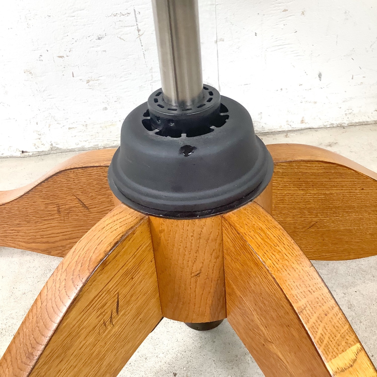Vintage Scandinavian Modern Teak Swivel Desk Chair - image-10