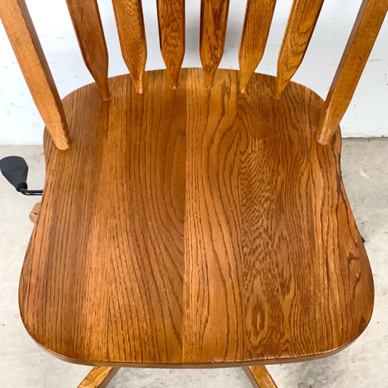 Vintage Scandinavian Modern Teak Swivel Desk Chair - image-4