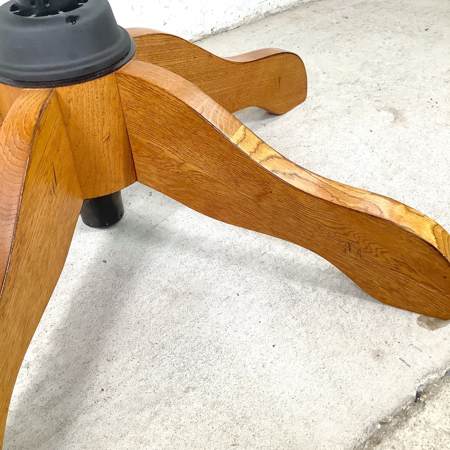 Vintage Scandinavian Modern Teak Swivel Desk Chair - image-16