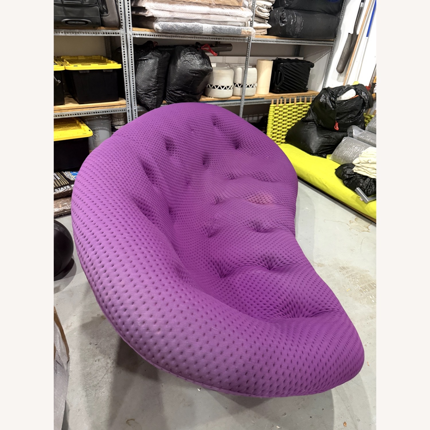 Ligne Roset Purple Fabric 3+ Seater Sofa - image-2