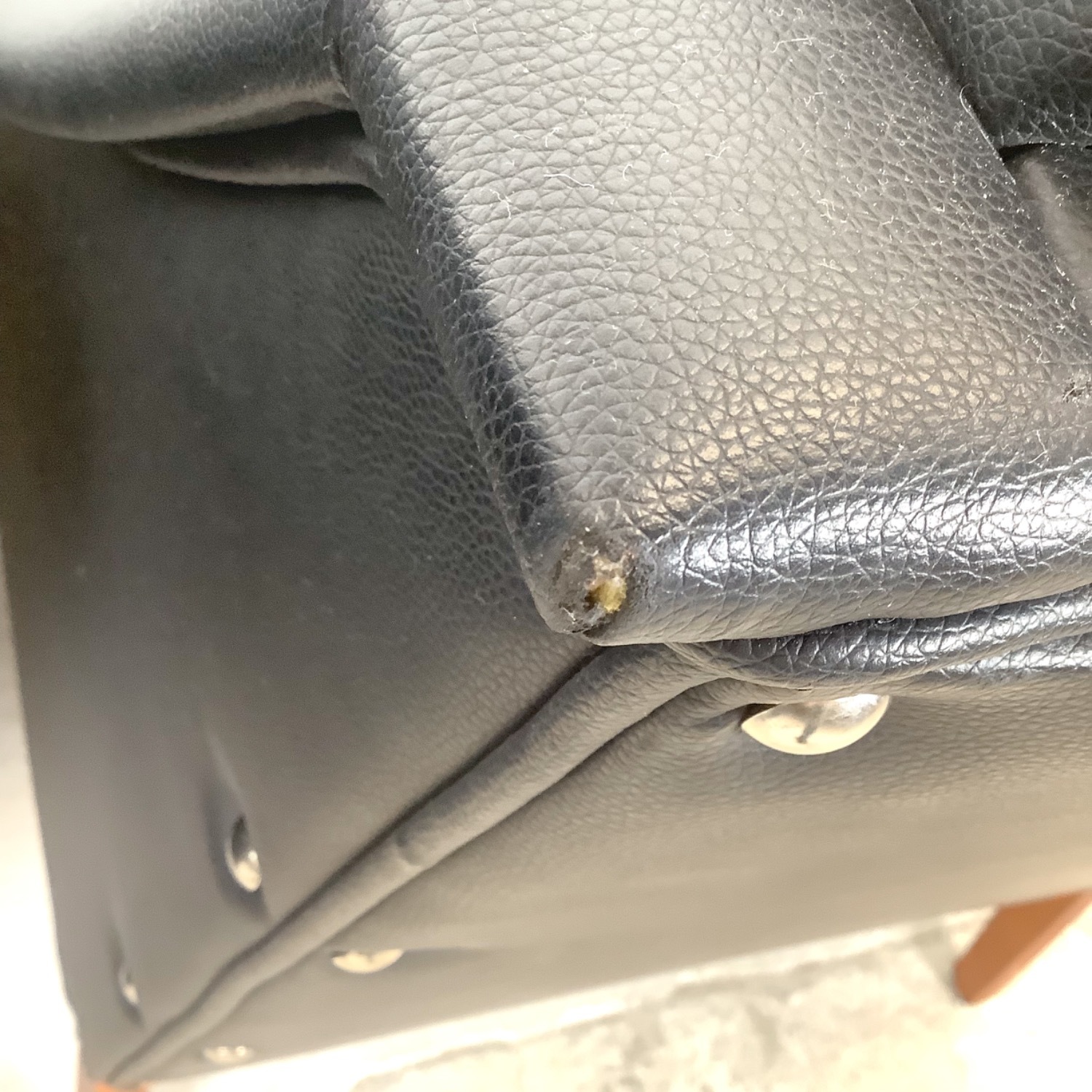 Pair Black Leather Armchairs after Gio Ponti - image-24