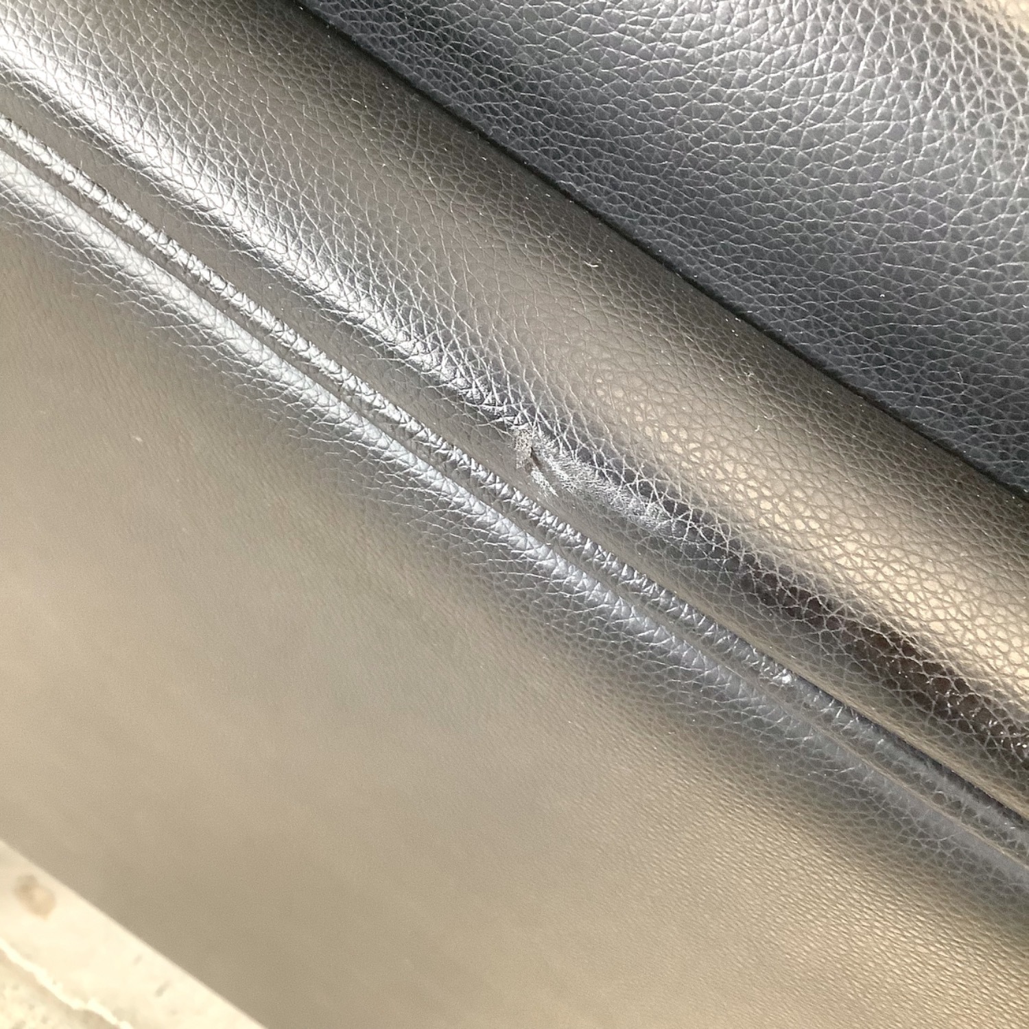 Pair Black Leather Armchairs after Gio Ponti - image-22