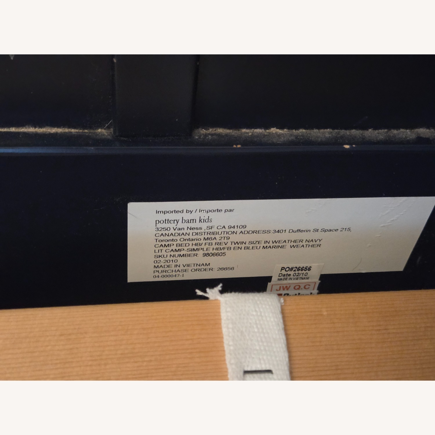 Pottery Barn Kids Camp Blue Wood Twin Bed - image-4