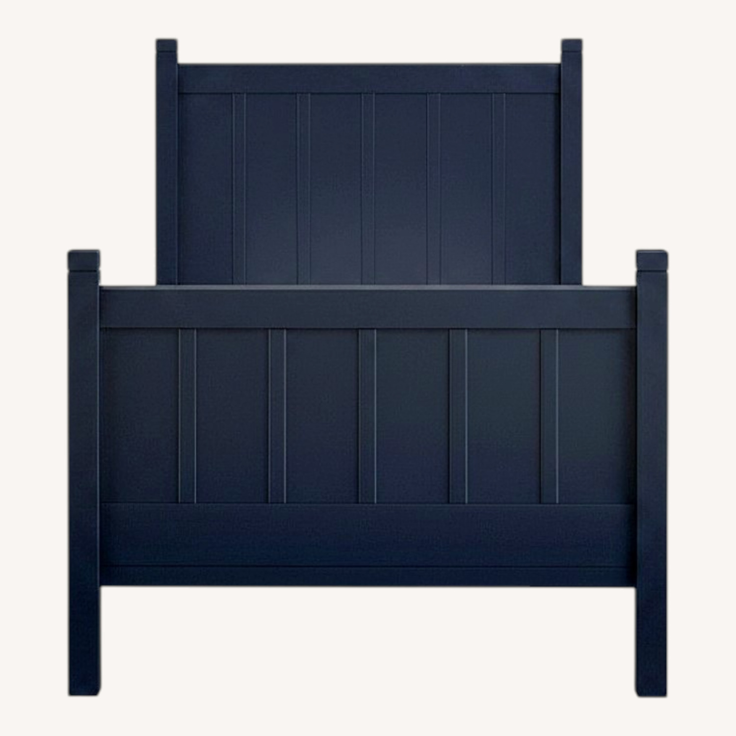 Pottery Barn Kids Camp Blue Wood Twin Bed - image-0