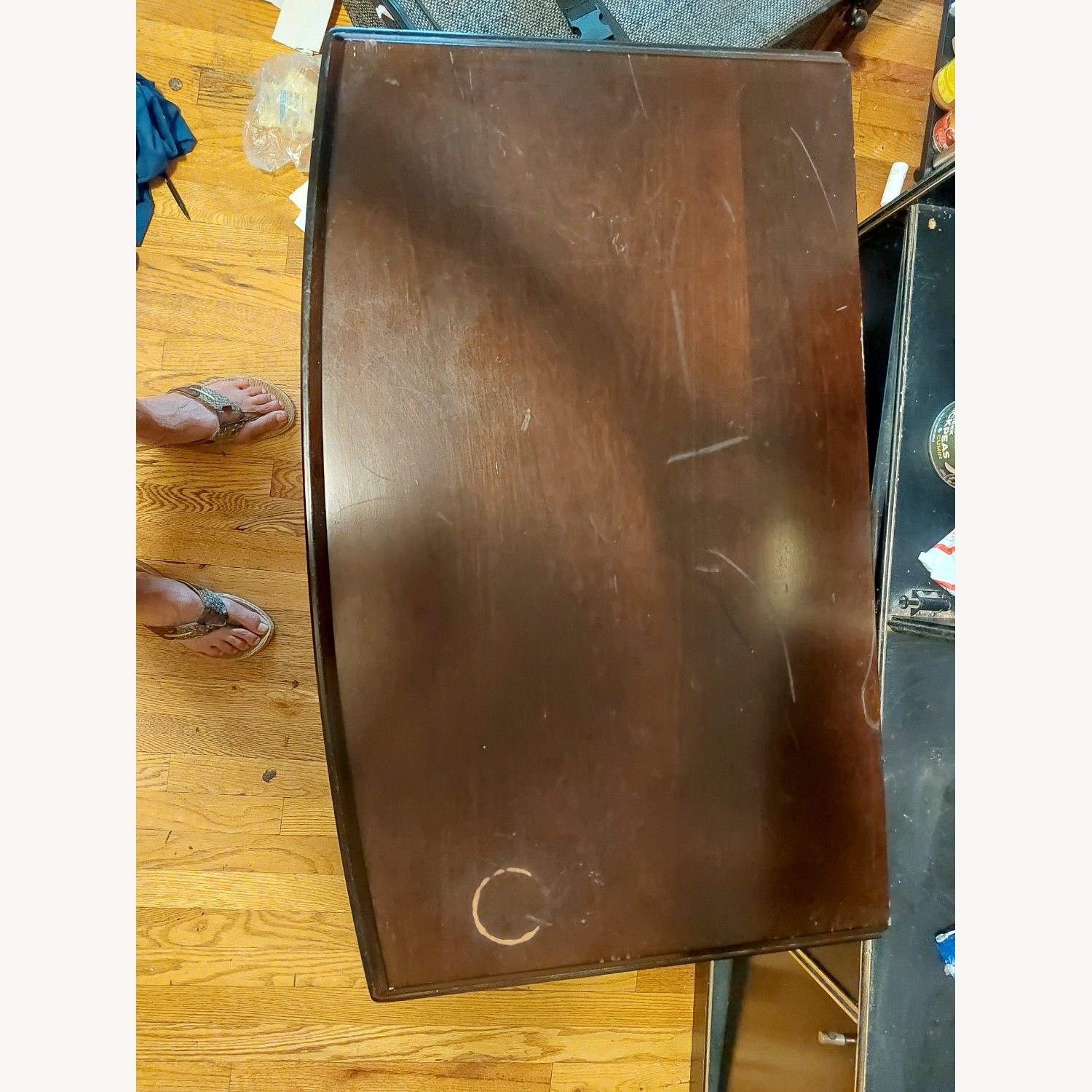 Dark Brown Wood Dresser - image-4