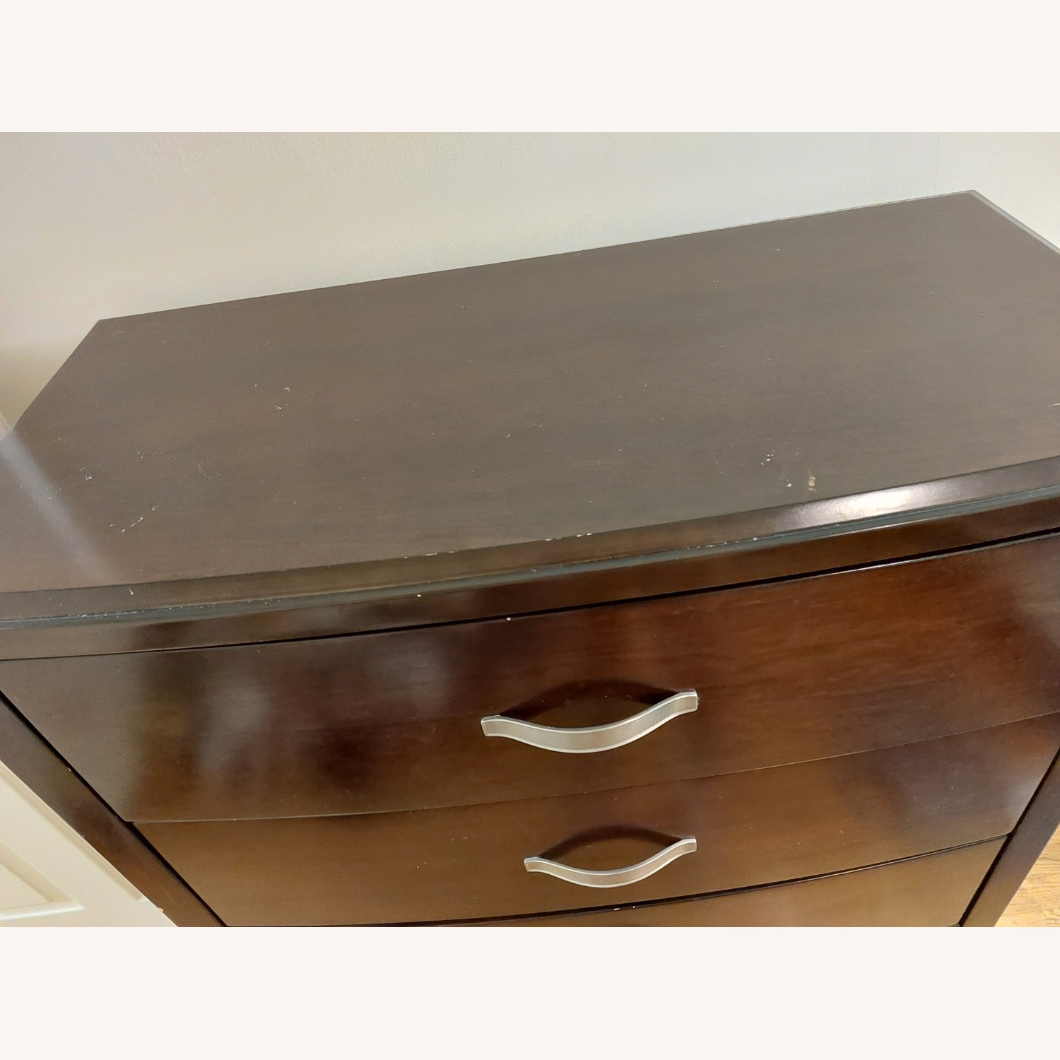 Dark Brown Wood Dresser - image-2