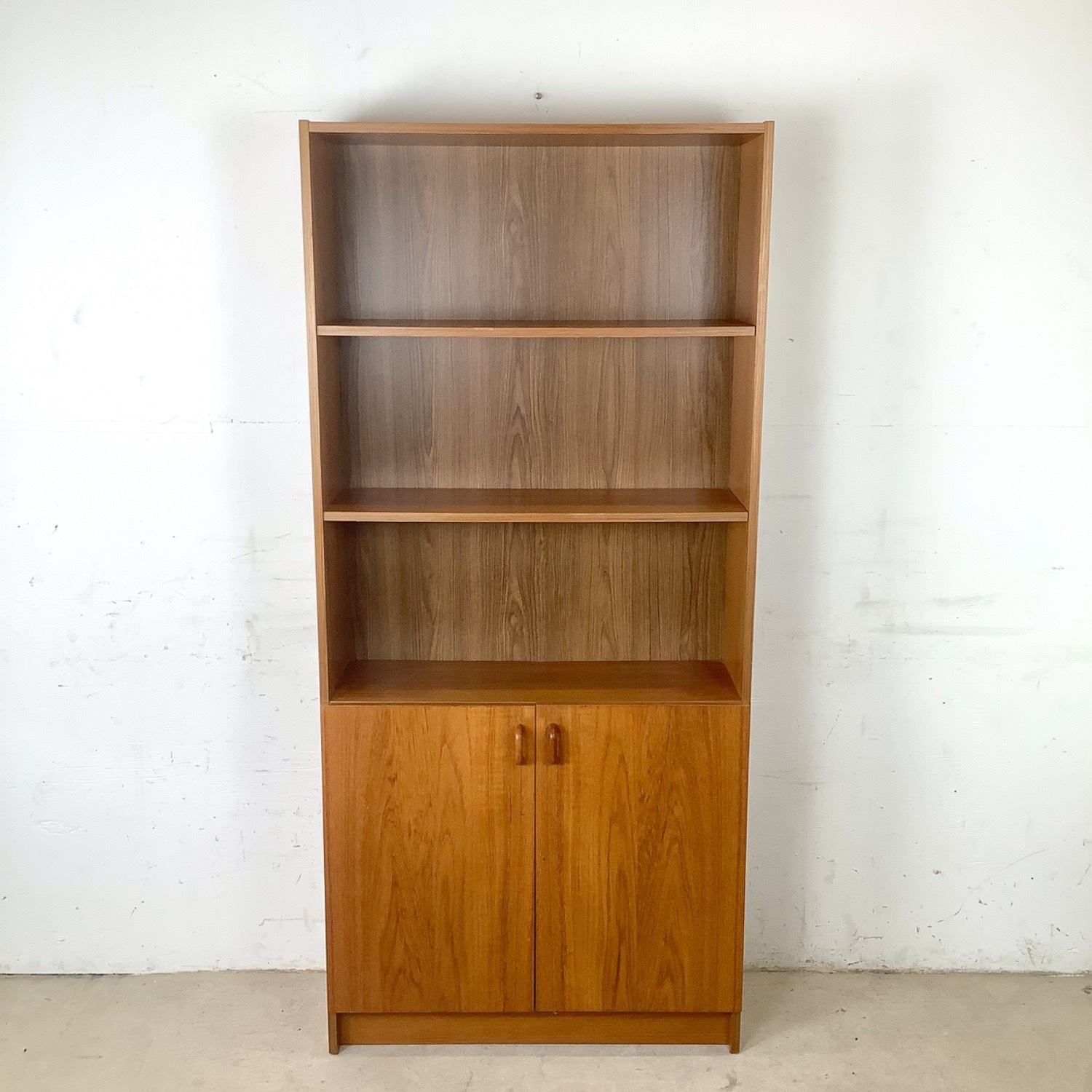 Scandinavian Modern Teak Bookcase Cabinet - image-2