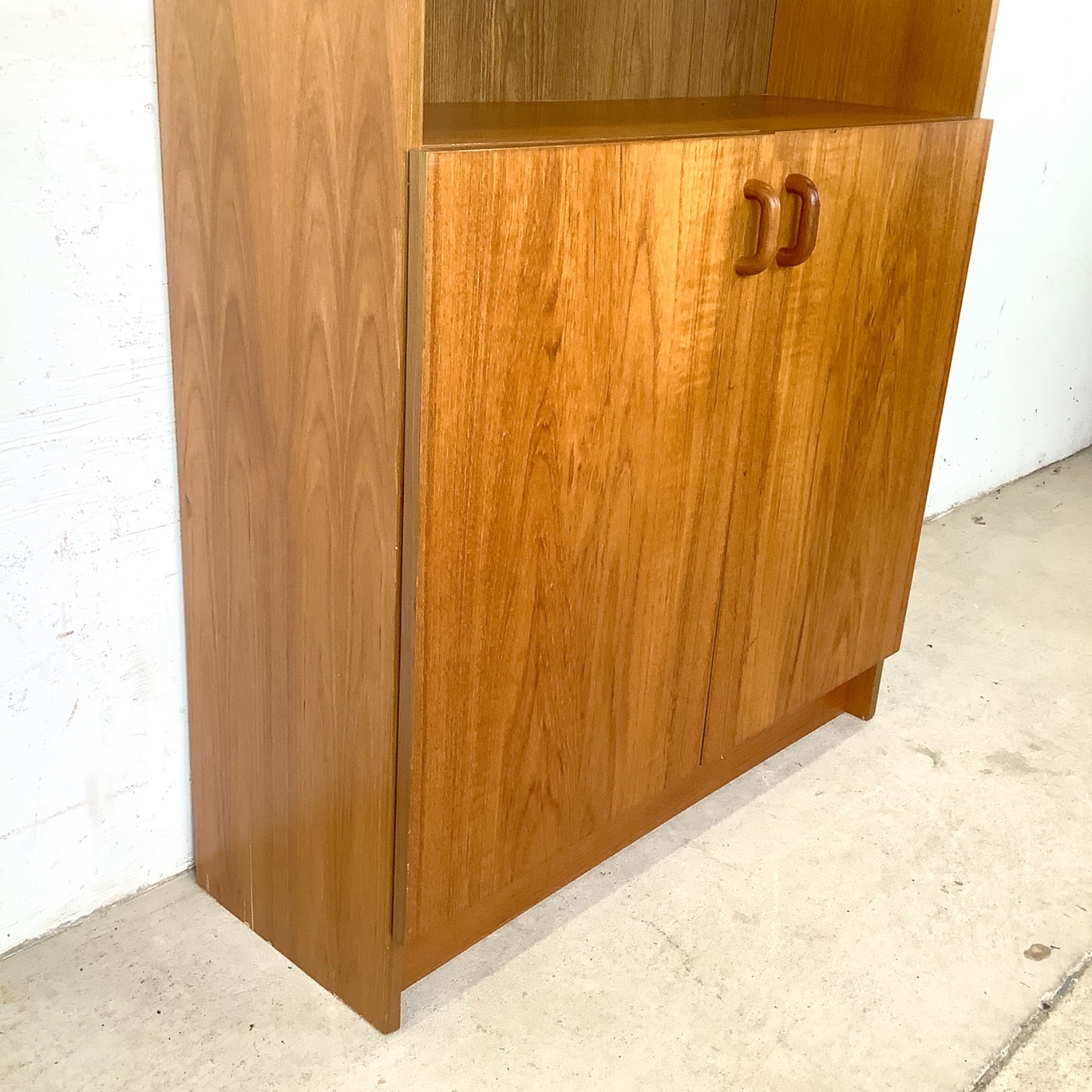 Scandinavian Modern Teak Bookcase Cabinet - image-10