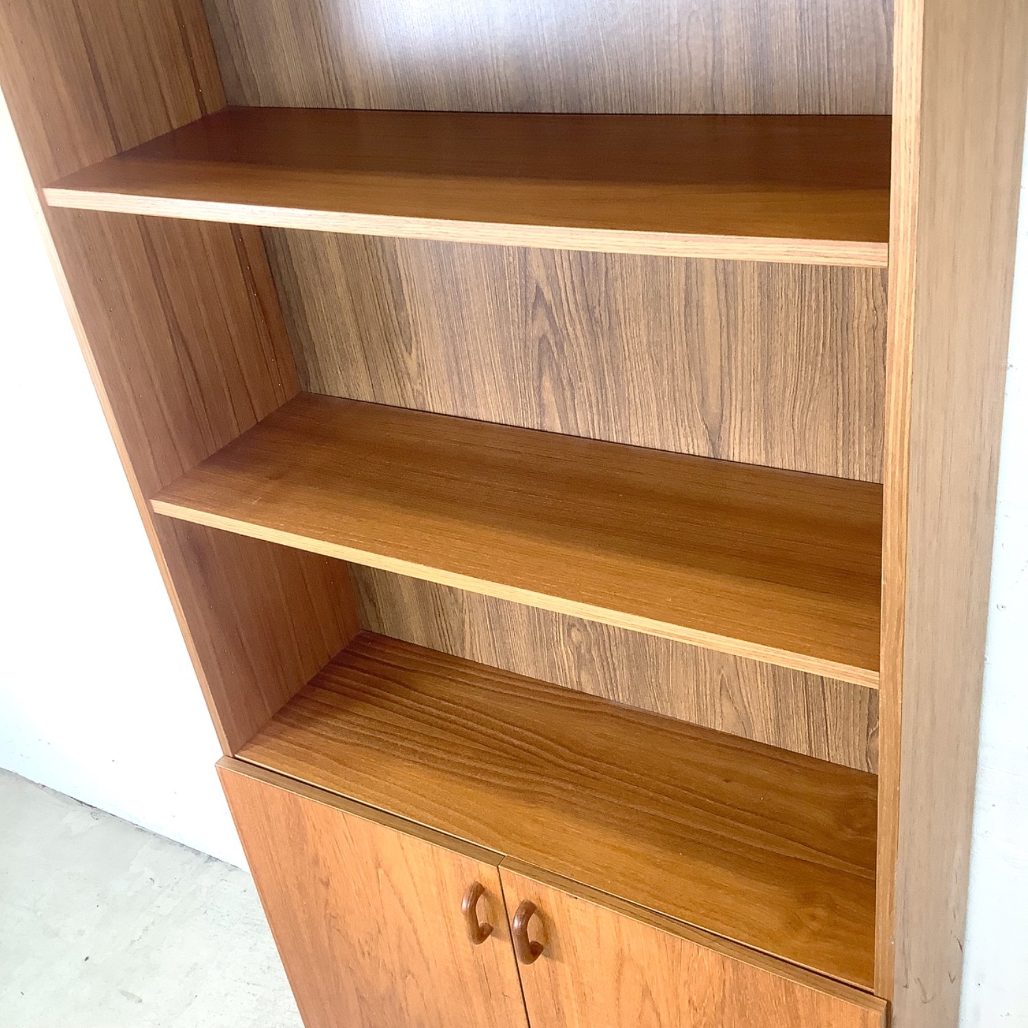 Scandinavian Modern Teak Bookcase Cabinet - image-7