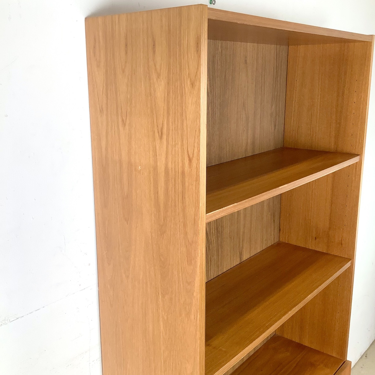 Scandinavian Modern Teak Bookcase Cabinet - image-9