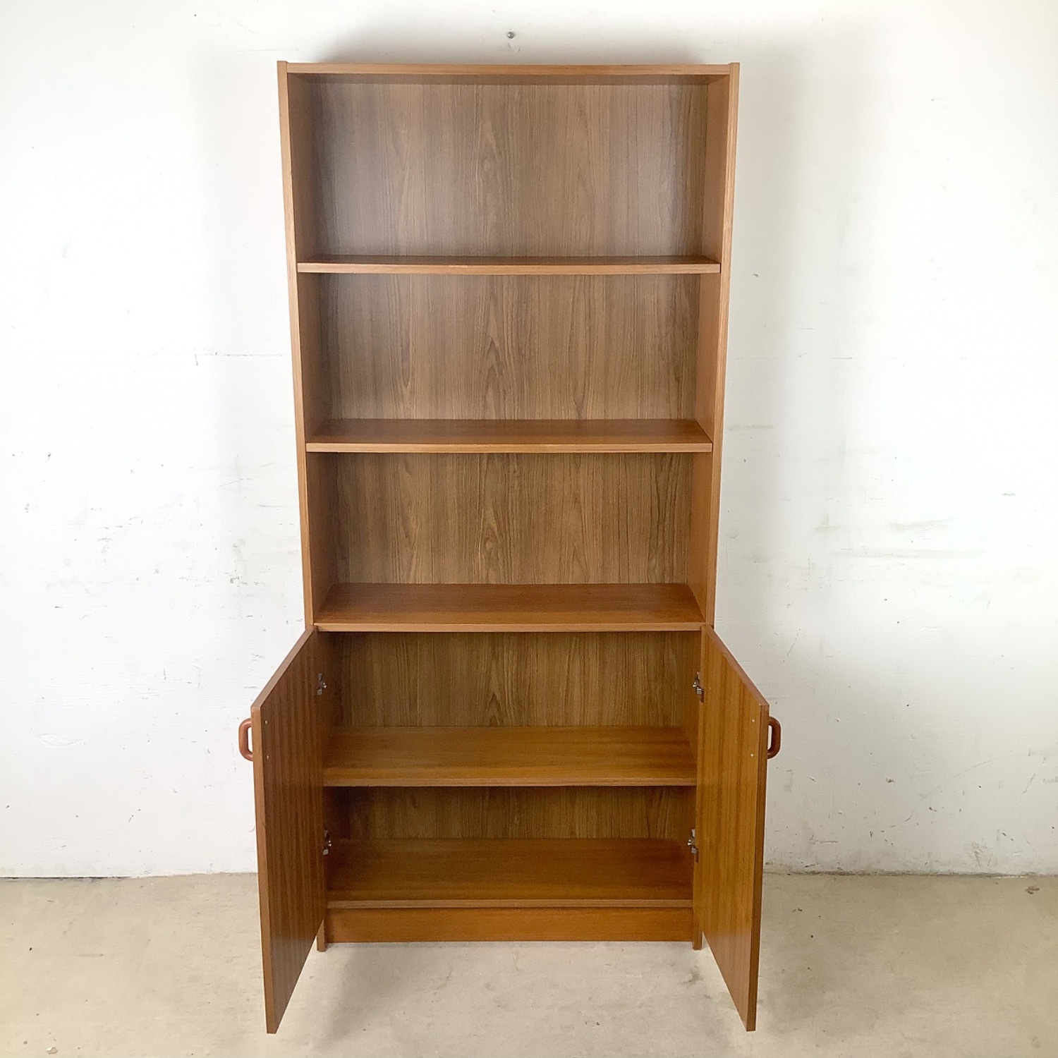 Scandinavian Modern Teak Bookcase Cabinet - image-17
