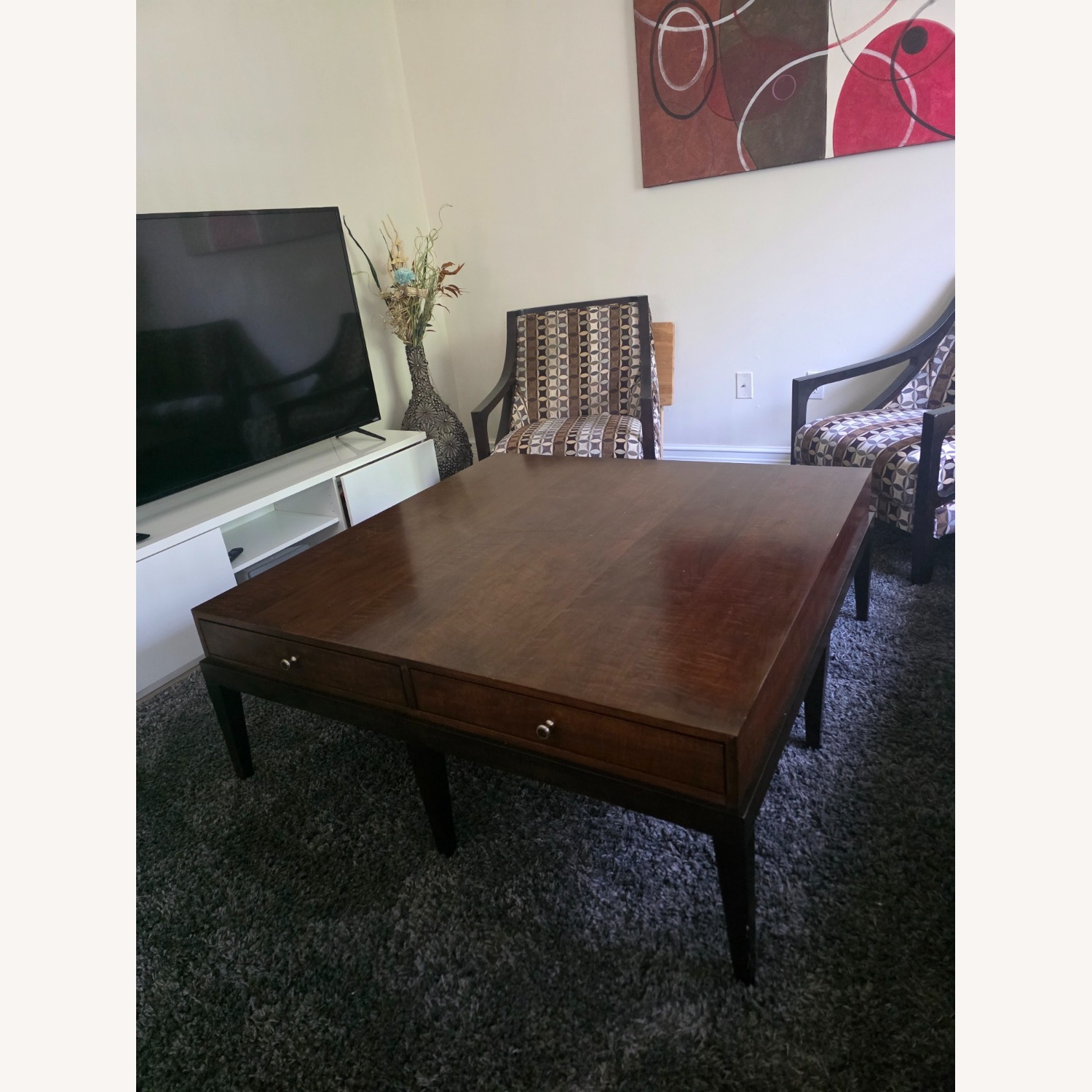 Bernhardt Furniture Dark Brown Wood Coffee Table - image-2