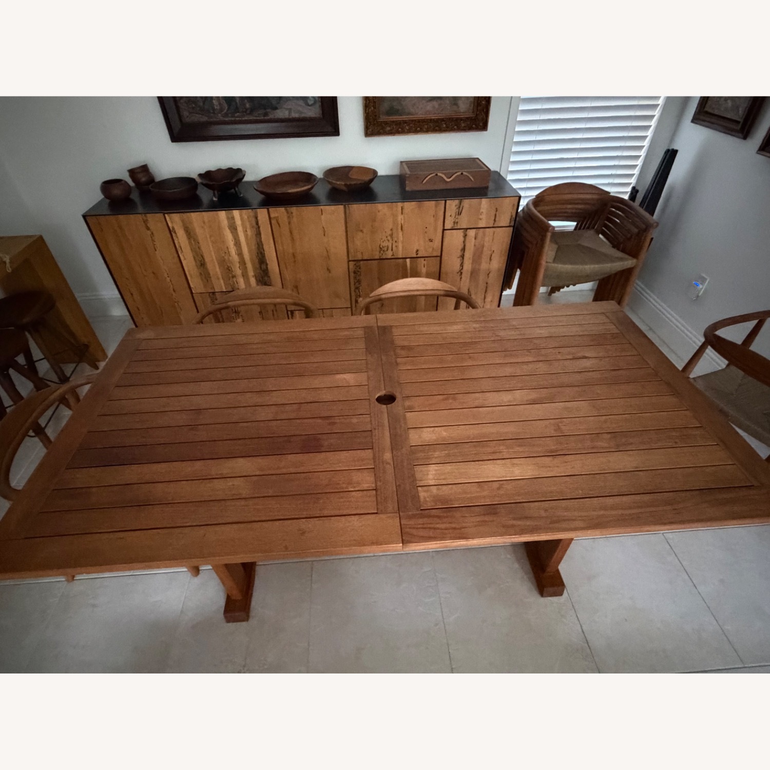 Natural Wood Dining Table - image-4