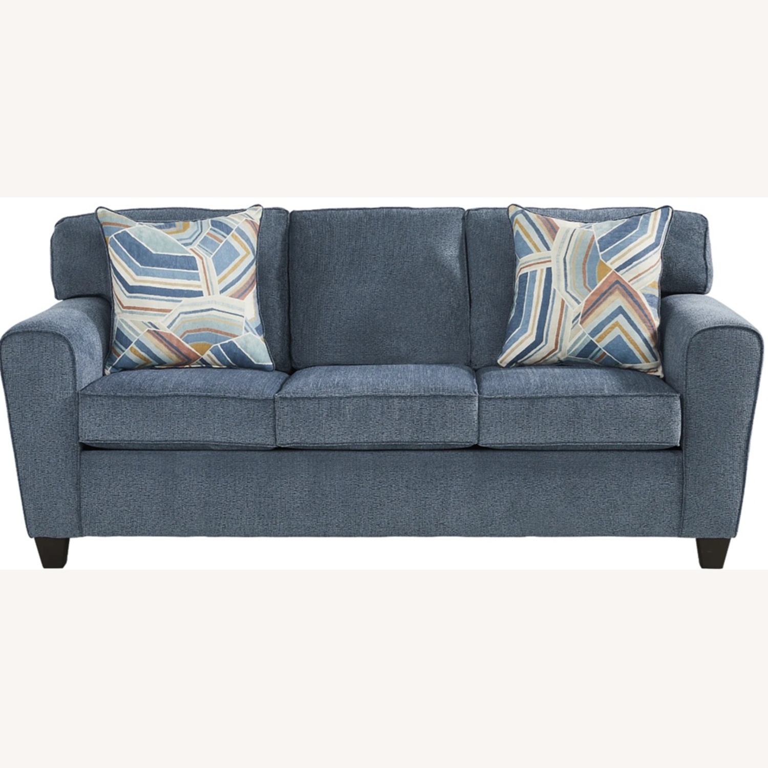 Rooms To Go Lennon Blue Fabric 3+ Seater Sofa - image-8