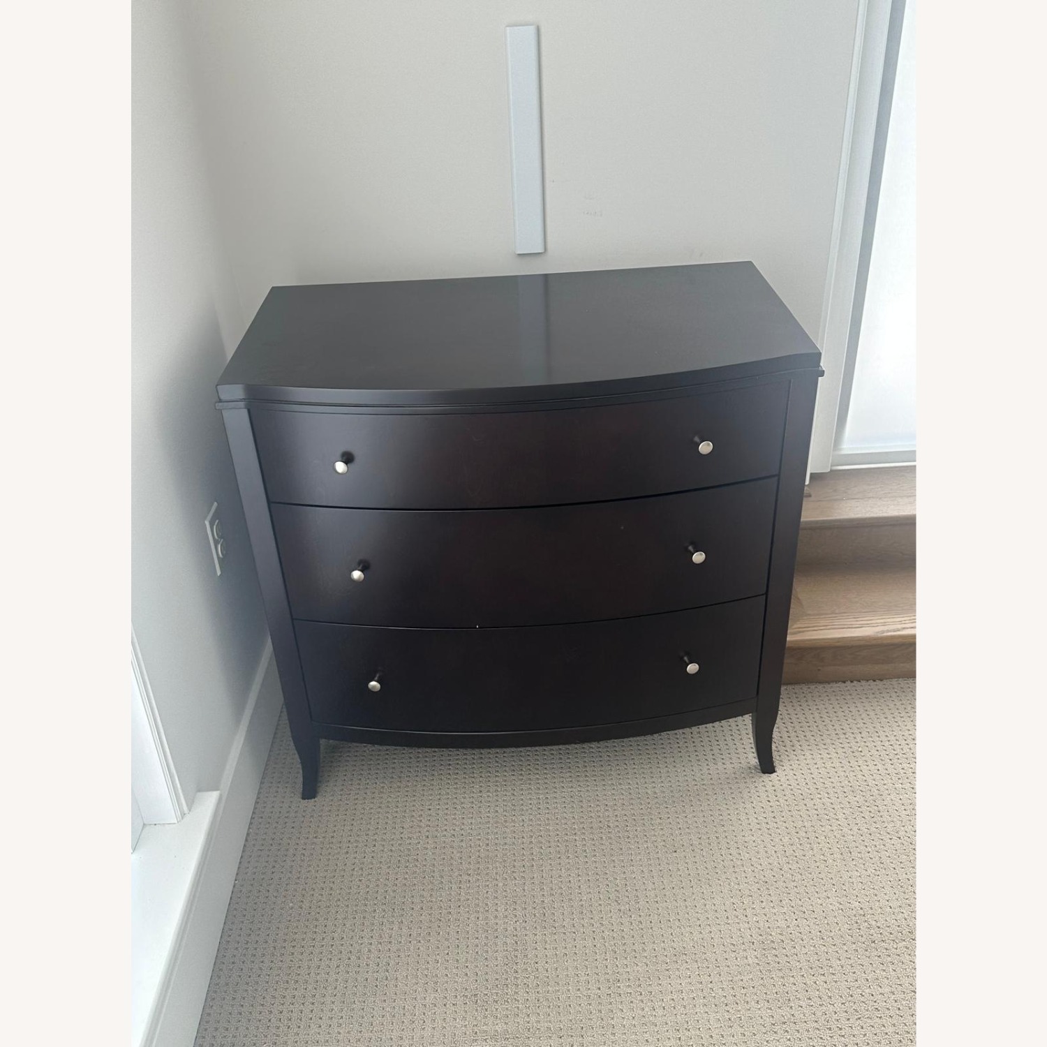 Crate & Barrel Colette Dark Brown Wood Dresser - image-2