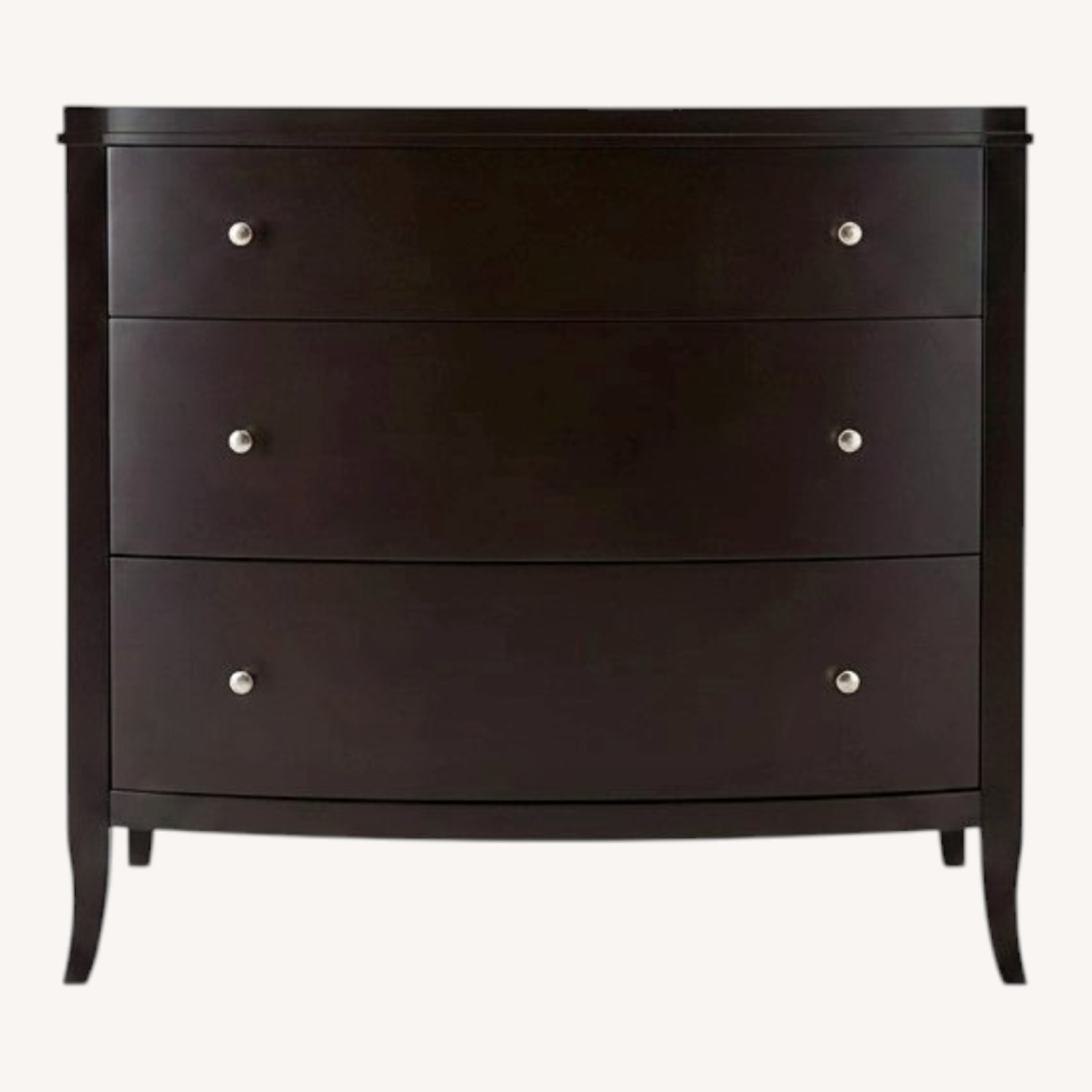 Crate & Barrel Colette Dark Brown Wood Dresser - image-0
