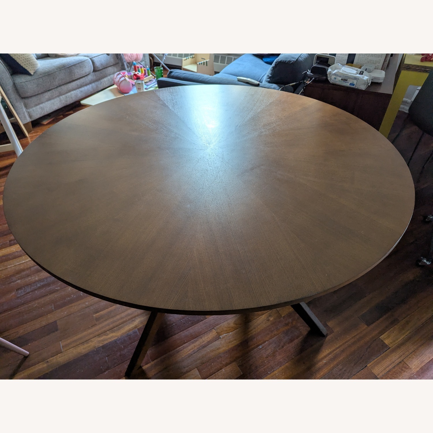 Article Conan Dark Brown Wood Dining Table - image-1