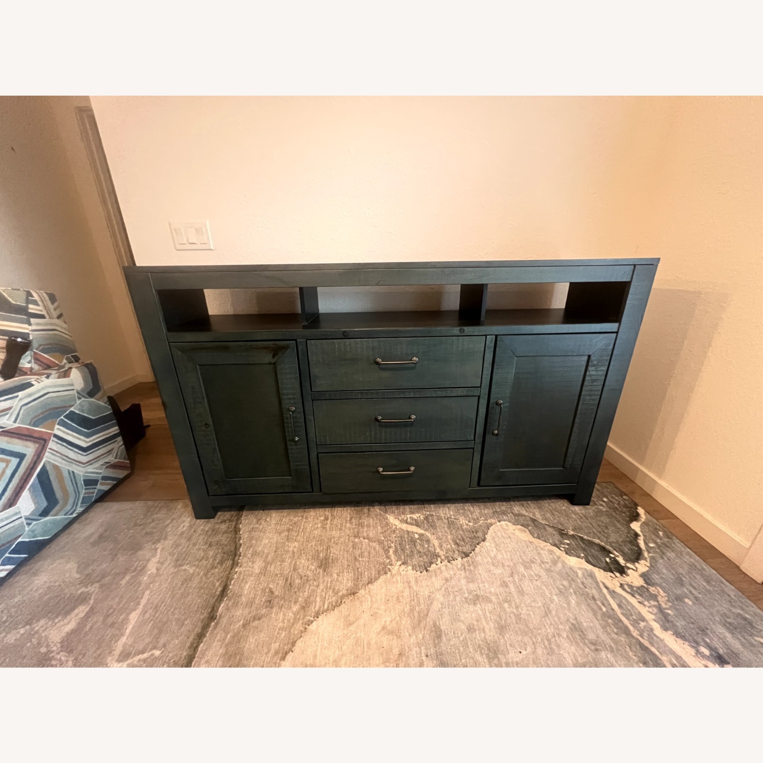 Rooms To Go Abbey Springs Blue Console - image-2