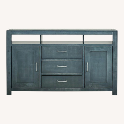 Used Rooms To Go Abbey Springs Blue Console for sale on AptDeco