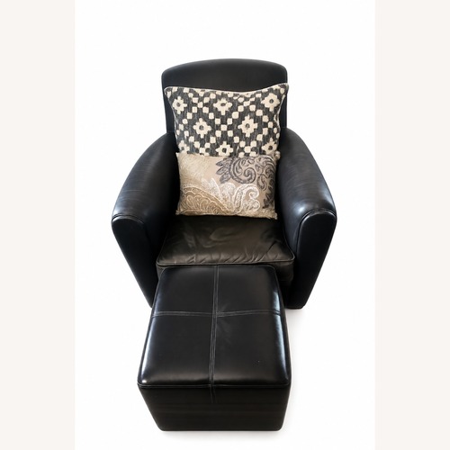 Used Dark Brown Leather Accent Chairs for sale on AptDeco