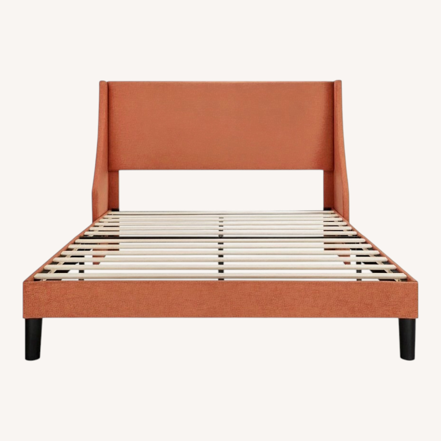 Allewie Orange Fabric Full Bed - image-0