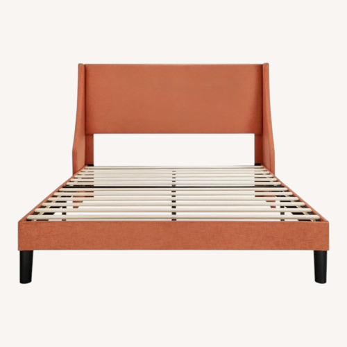Used Allewie Orange Fabric Full Bed for sale on AptDeco