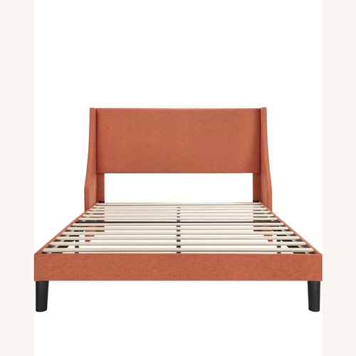 Used Allewie Orange Fabric Full Bed for sale on AptDeco