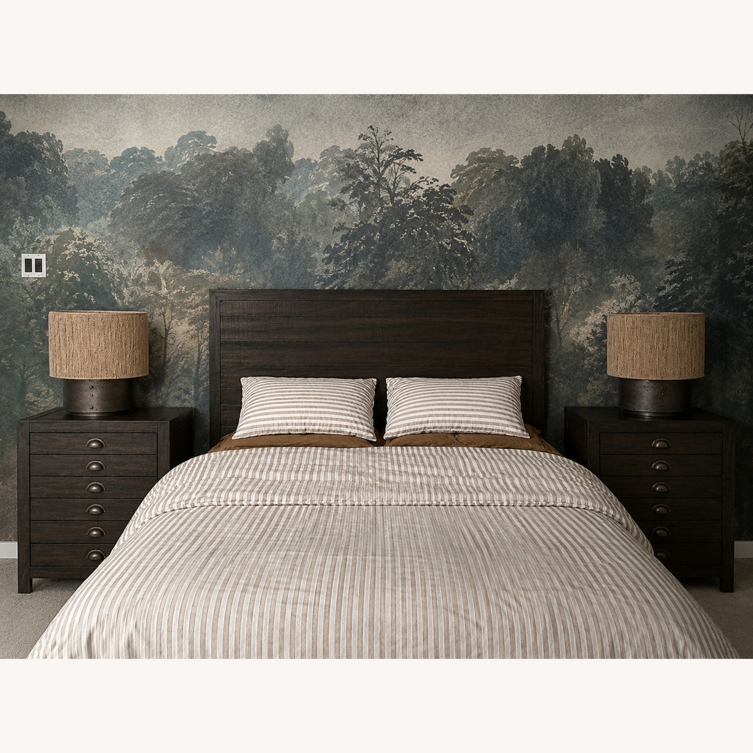 Restoration Hardware Printmakers Queen Bed - image-1
