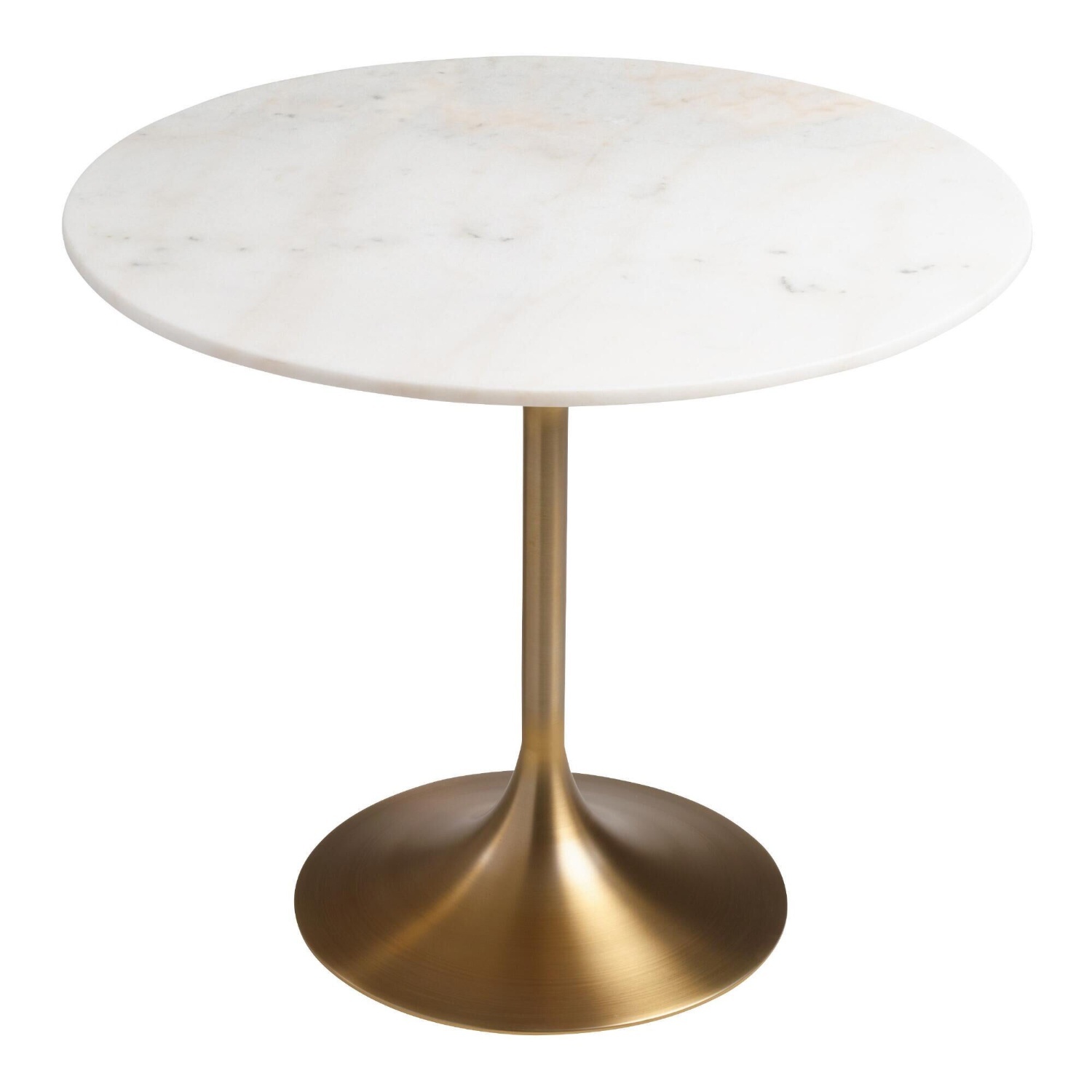 World Market Leilani White Marble Table - image-4
