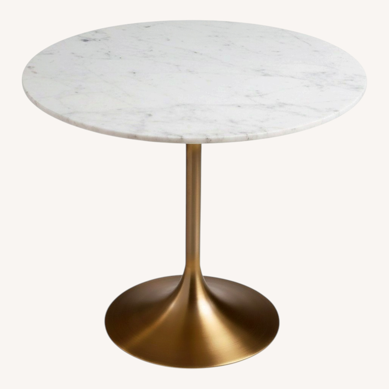 World Market Leilani White Marble Table - image-0