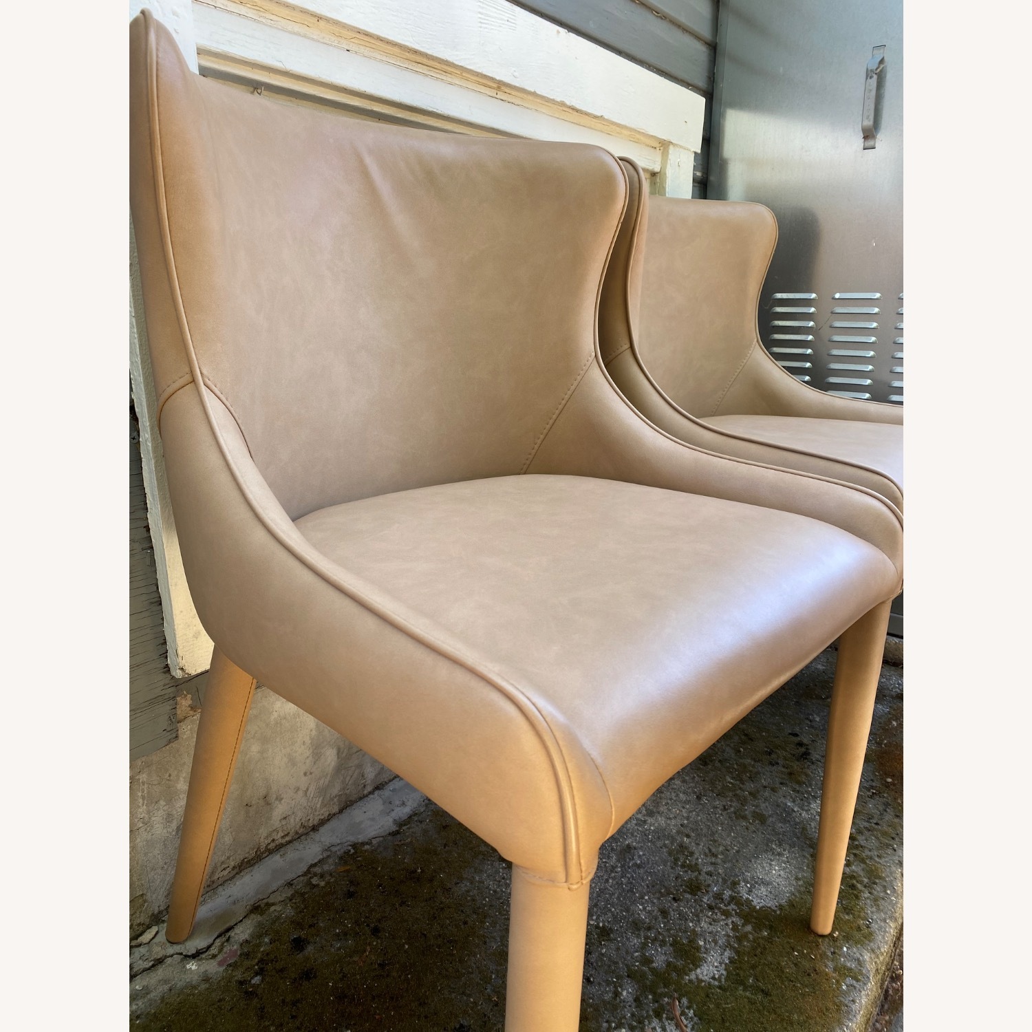 Coco Republic Vegan Leather Markson Dining Chairs - image-3