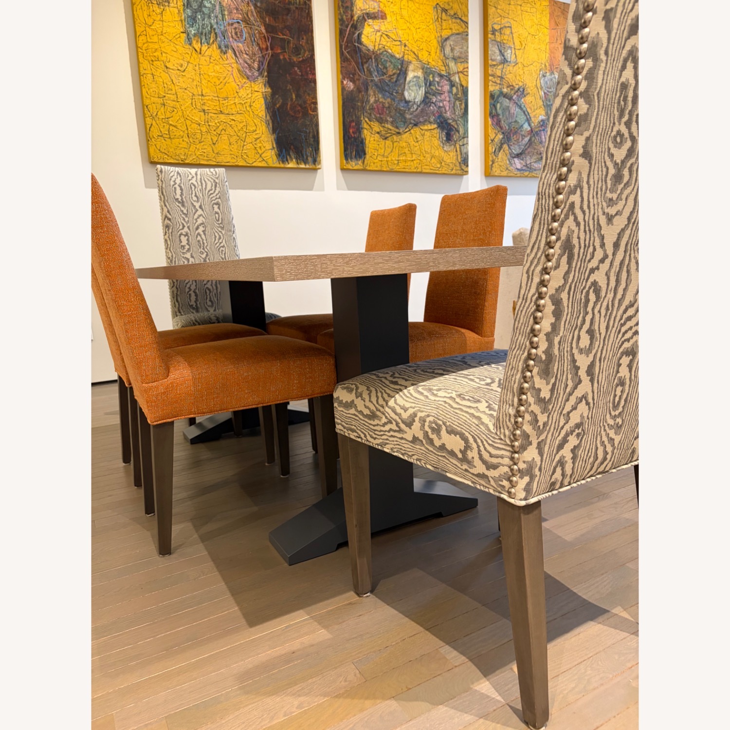Custom Rift-Cut Oak Stained Dining Table - image-5